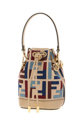 Embroidered fabric mini Mon Tresor bucket bag -  | High Quality Luxury Handbag Shop