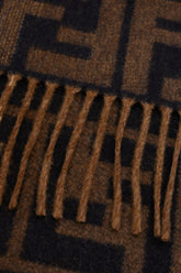 Embroidered wool blend scarf -  | High Quality Luxury Handbag Shop