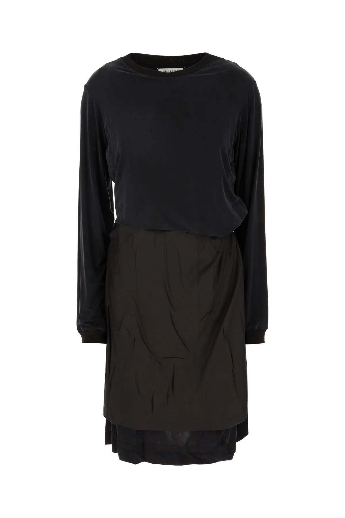 Abito in cupro stretch nero -  | High Quality Luxury Handbag Shop