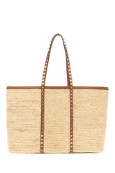 Raffia shopping medium Rockstud bag -  | High Quality Luxury Handbag Shop
