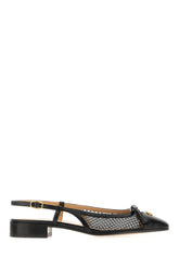 Black leather and fabric Valet Du Roi ballerinas -  | High Quality Luxury Handbag Shop