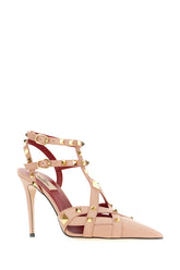 Pink leather Studdy pumps -  | High Quality Luxury Handbag Shop