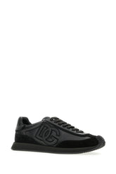 Black leather and suede Cushion sneakers -  | High Quality Luxury Handbag Shop