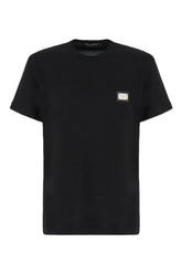 Black cotton t-shirt -  | High Quality Luxury Handbag Shop