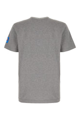 Melange grey cotton t-shirt -  | High Quality Luxury Handbag Shop
