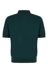 Dark green silk polo shirt -  | High Quality Luxury Handbag Shop