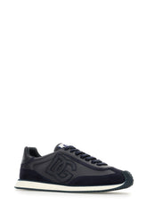 Blu navy leather and suede Cushion sneakers -  | High Quality Luxury Handbag Shop