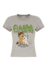 Grey cotton t-shirt -  | High Quality Luxury Handbag Shop