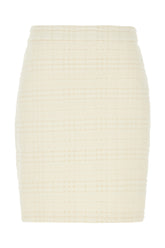 Gonna in misto lana stretch avorio -  | High Quality Luxury Handbag Shop