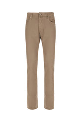 Dove grey stretch cotton blend pants -  | High Quality Luxury Handbag Shop