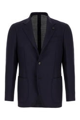 Navy blue wool blazer -  | High Quality Luxury Handbag Shop