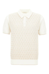 Bicolor cotton blend polo shirt -  | High Quality Luxury Handbag Shop