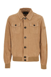 Camel suede jacket -  | High Quality Luxury Handbag Shop