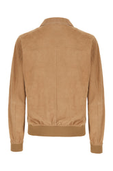 Camel suede jacket -  | High Quality Luxury Handbag Shop