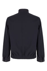 Midnight blue stretch polyester jacket -  | High Quality Luxury Handbag Shop