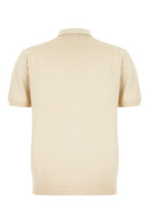 Sand cotton polo shirt -  | High Quality Luxury Handbag Shop