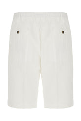 White lyocell blend bermuda shorts -  | High Quality Luxury Handbag Shop