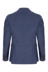 Blue wool blend blazer -  | High Quality Luxury Handbag Shop