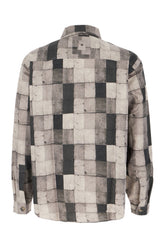 Printed linen blend shirt -  | High Quality Luxury Handbag Shop