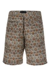 Multicolor linen blend bermuda shorts -  | High Quality Luxury Handbag Shop