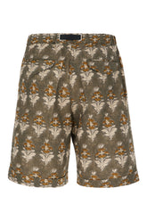 Multicolor linen blend bermuda shorts -  | High Quality Luxury Handbag Shop