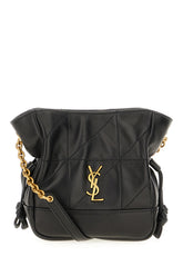 Black leather mini Jamie bucket bag -  | High Quality Luxury Handbag Shop