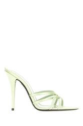 Pastel green fabric sandals -  | High Quality Luxury Handbag Shop