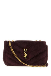 Aubergine suede small LouLou shoulder bag -  | High Quality Luxury Handbag Shop