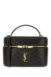 Black leather large Vanity Gaby handbag -  | High Quality Luxury Handbag Shop
