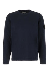 Navy blue cotton blend sweater -  | High Quality Luxury Handbag Shop