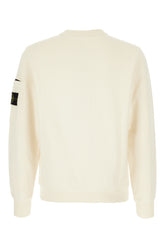 Ivory cotton sweatshirt -  | High Quality Luxury Handbag Shop