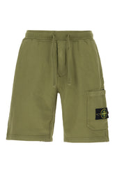 Military green cotton bermuda shorts -  | High Quality Luxury Handbag Shop