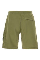 Military green cotton bermuda shorts -  | High Quality Luxury Handbag Shop
