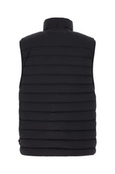 Piumino smanicato in nylon stretch nero -  | High Quality Luxury Handbag Shop