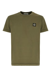 Olive green cotton t-shirt -  | High Quality Luxury Handbag Shop