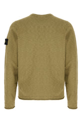 Military green cotton blend sweater -  | High Quality Luxury Handbag Shop