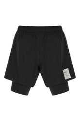 Black stretch nylon bermuda shorts -  | High Quality Luxury Handbag Shop