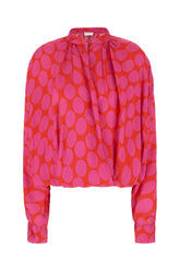 Printed viscose blouse -  | High Quality Luxury Handbag Shop