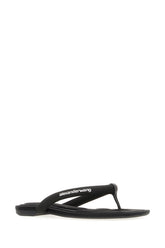 Black fabric Jenna thong sandals -  | High Quality Luxury Handbag Shop
