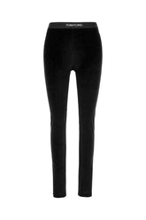 Black chenille leggings -  | High Quality Luxury Handbag Shop