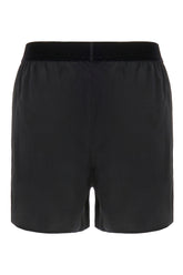 Black stretch silk shorts -  | High Quality Luxury Handbag Shop