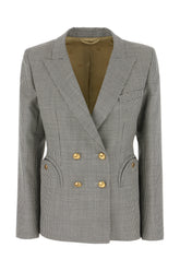 Embroidered wool blazer -  | High Quality Luxury Handbag Shop