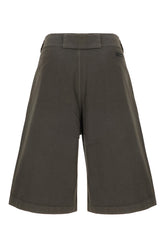 Charcoal cotton bermuda shorts -  | High Quality Luxury Handbag Shop