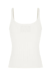 White viscose blend top -  | High Quality Luxury Handbag Shop