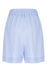 Powder blue acetate blend bermuda shorts -  | High Quality Luxury Handbag Shop