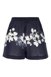 Printed linen blend shorts -  | High Quality Luxury Handbag Shop