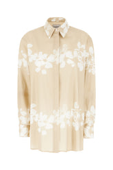 Printed linen blend shirt -  | High Quality Luxury Handbag Shop