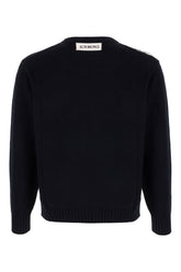 Midnight blue cotton sweater -  | High Quality Luxury Handbag Shop