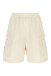 Beige cotton bermuda shorts -  | High Quality Luxury Handbag Shop