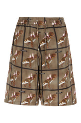 Printed viscose bermuda shorts -  | High Quality Luxury Handbag Shop